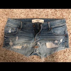 Abercrombie and Fitch distressed shorts